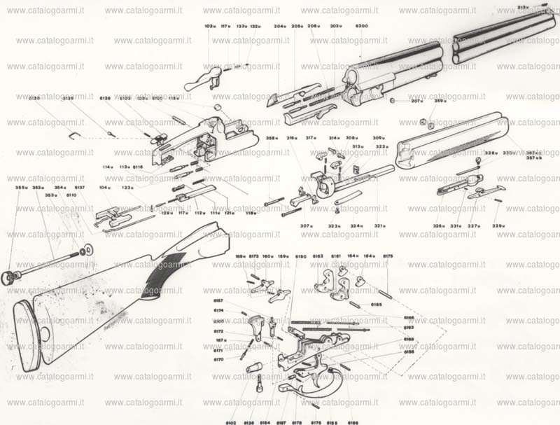 Fucile express PERAZZI ARMI modello E. R. (1738)