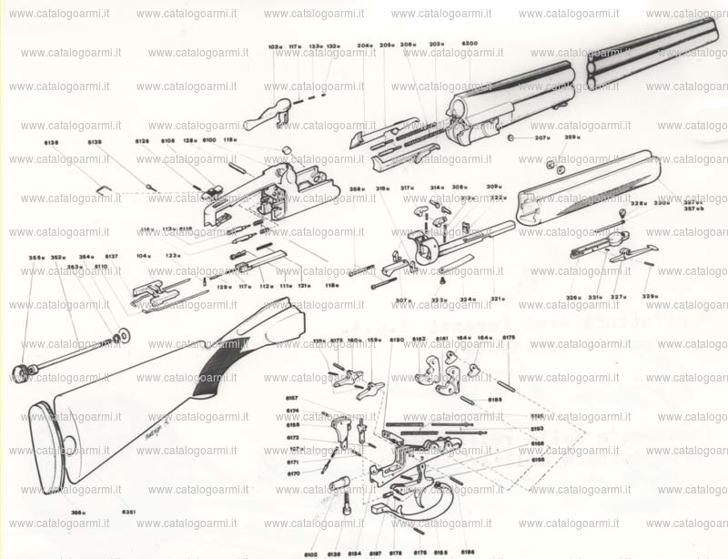 Fucile express PERAZZI ARMI modello E. R. (1739)