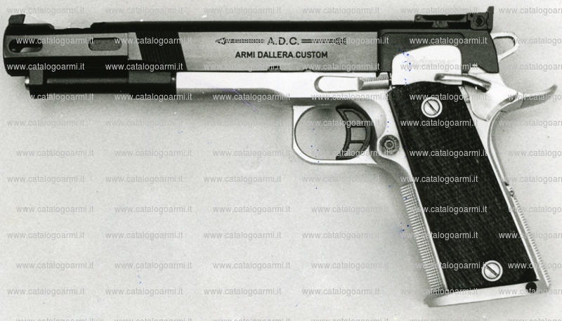 Pistola ADC ARMI DALLERA CUSTOM modello High Speed (finitura brunita o cromata) (tacca di mira regolabile) (7881)