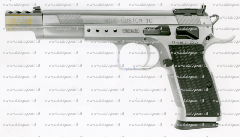 Pistola TANFOGLIO SRL modello Gold Custom 10 (tacca di mira regolabile, finitura brunita o cromata) (9953)