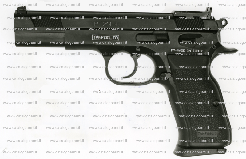 Pistola TANFOGLIO SRL modello P 23 L (tacca di mira regolabile, finitura brunita o cromata) (9963)