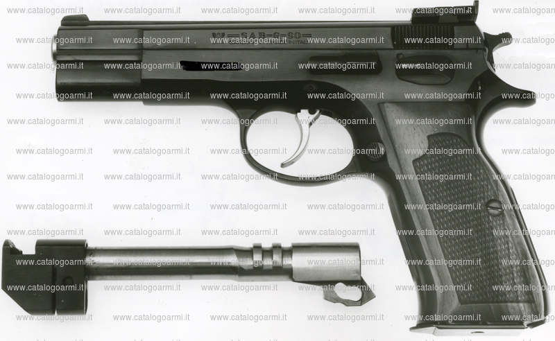 Pistola Societ&Atilde;&nbsp; Armi Bresciane modello Sab G 90 Combat (tacca di mira regolabile) (6213)