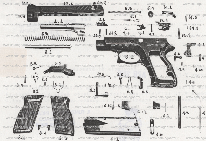 Pistola Societ&Atilde;&nbsp; Armi Bresciane modello Sab RG 90 Compact (4967)